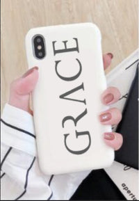 HKM-411667 Cartoon Letter Design TPU Phone Case for iPhone X - Stylish and Fun Protection