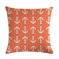 HKM-411667 Digital Print Anchor Linen Pillowcase - Cotton Blend, 45cm x 45cm