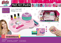 HKM-411923 Kids Nail Art Salon Set with Nail Dryer & Manicure Kit for Ages 2-12