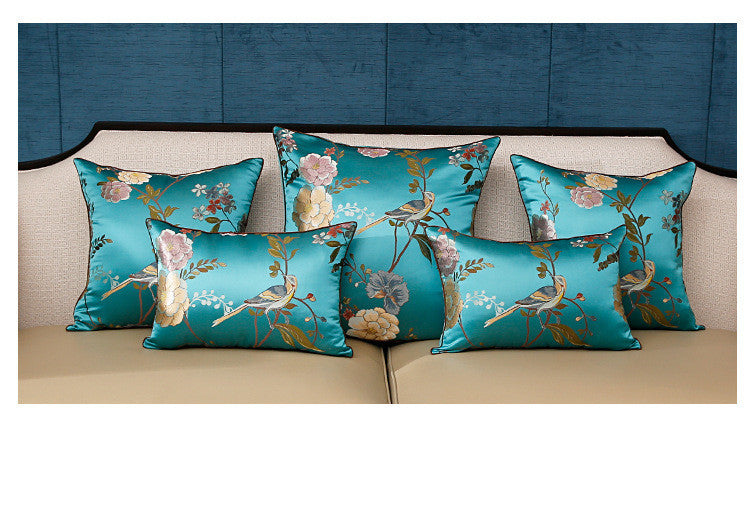 HKM-412179 Modern Chinese Landscape Jacquard Pillowcase in Various Colors and Sizes