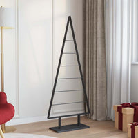 HKM-412243 Minimalist Black Metal Christmas Tree with Stand - 90 cm Height