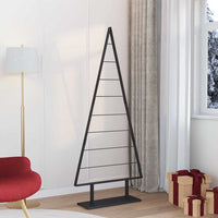 HKM-412243 Minimalist Black Metal Christmas Tree with Stand - 90 cm Height