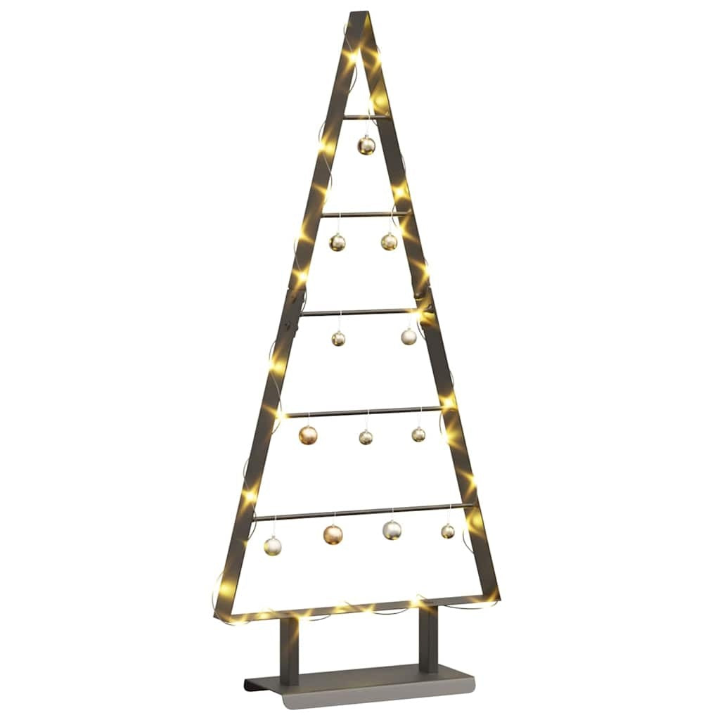 HKM-412243 Minimalist Black Metal Christmas Tree with Stand - 90 cm Height