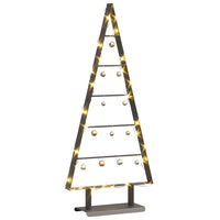 HKM-412243 Minimalist Black Metal Christmas Tree with Stand - 90 cm Height