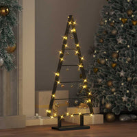 HKM-412243 Minimalist Black Metal Christmas Tree with Stand - 90 cm Height