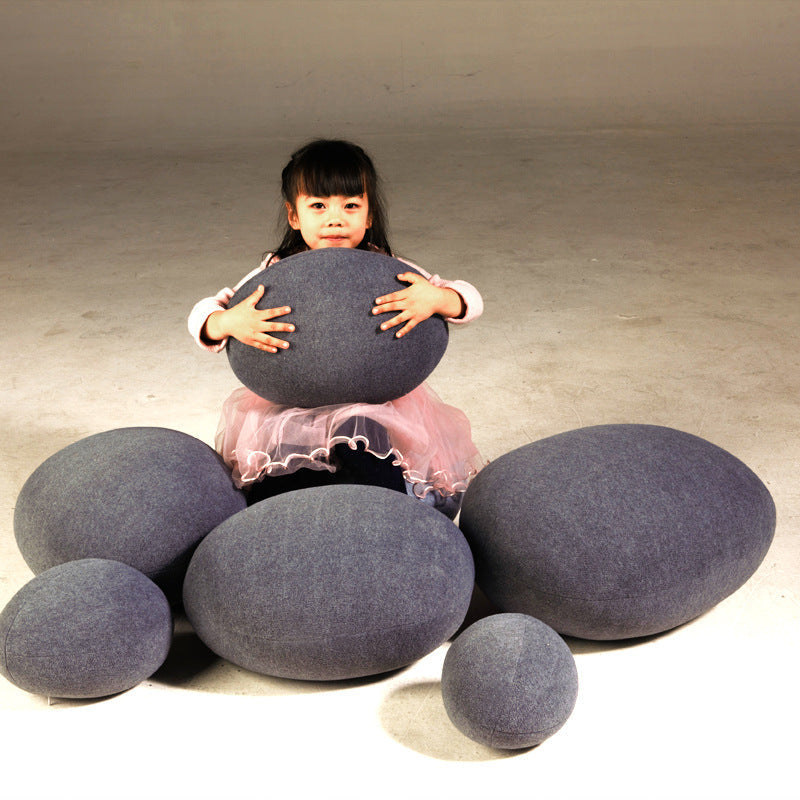 HKM-412243 Multifunctional Simulation Pebble Lazy Sofa Cushion - Soft and Modern Design in Various Colors
