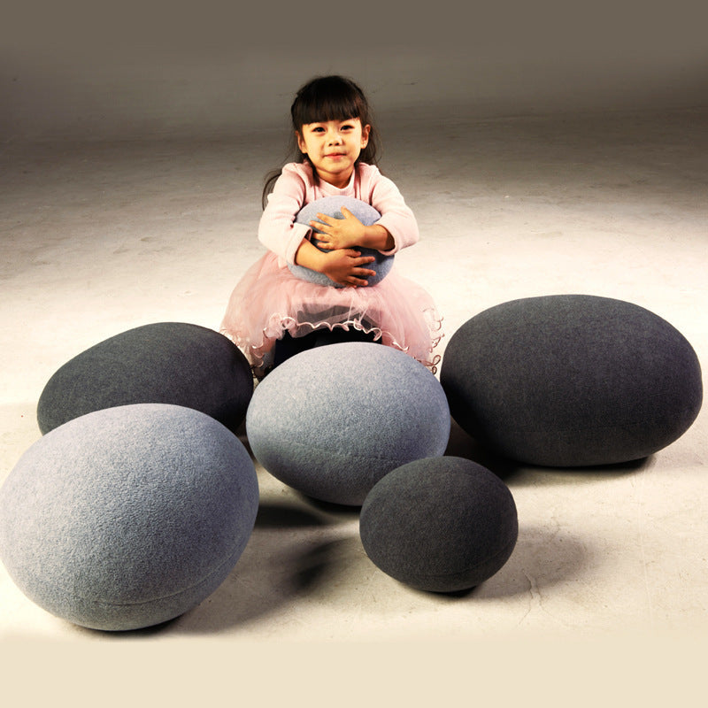 HKM-412243 Multifunctional Simulation Pebble Lazy Sofa Cushion - Soft and Modern Design in Various Colors