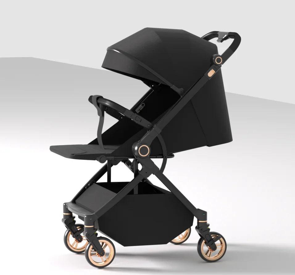 KTX-412307 Convertible Baby Stroller with Dual Direction Push, Reclining Seats, and Large Storage Basket