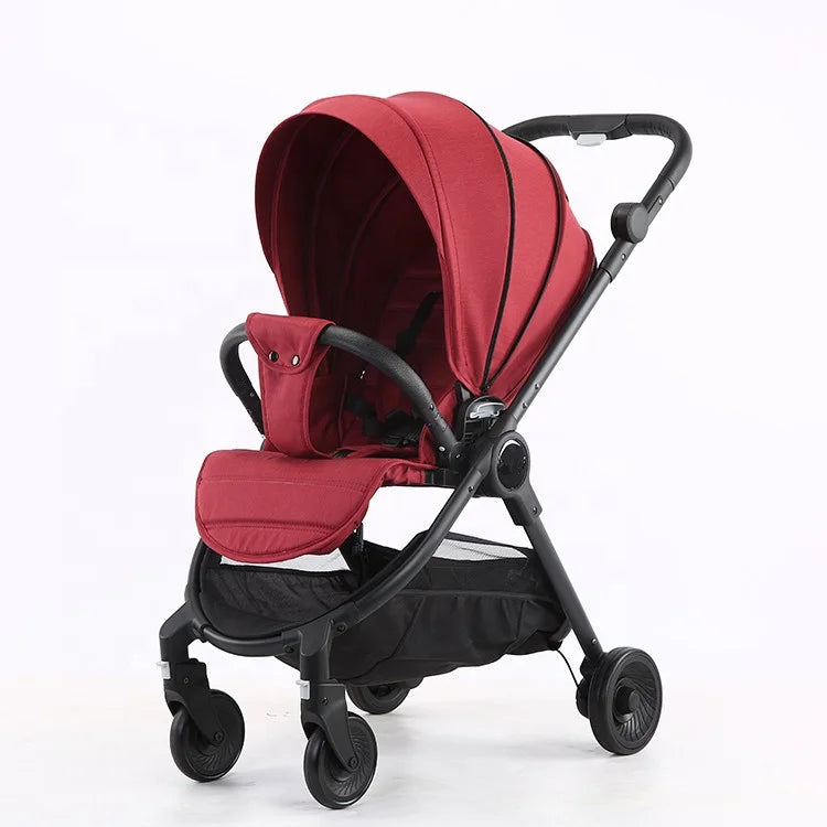 KTX-412307 Convertible Baby Stroller with Dual Direction Push, Reclining Seats, and Large Storage Basket