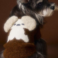 HKM-412435 Cozy Sleeveless Teddy Sweater Vest for Schnauzer and Bichon Puppies - Autumn/Winter Collection