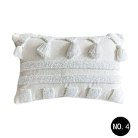 HKM-412563 Moroccan Tufted Geometric Throw Pillowcase in Cotton and Linen, 45x45cm & 50x30cm