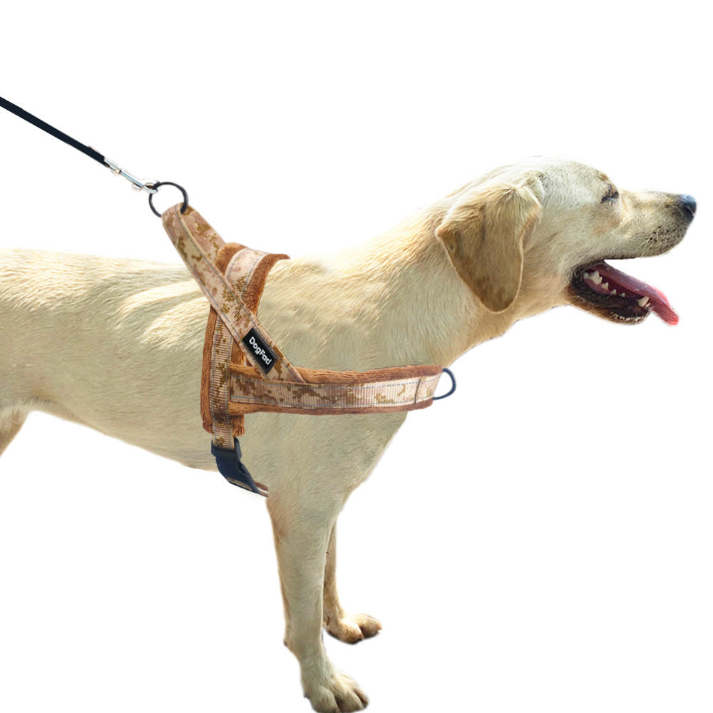 HKM-412627 Adjustable Pet Chest Strap with Comfort Lining and Leash in Various Colors