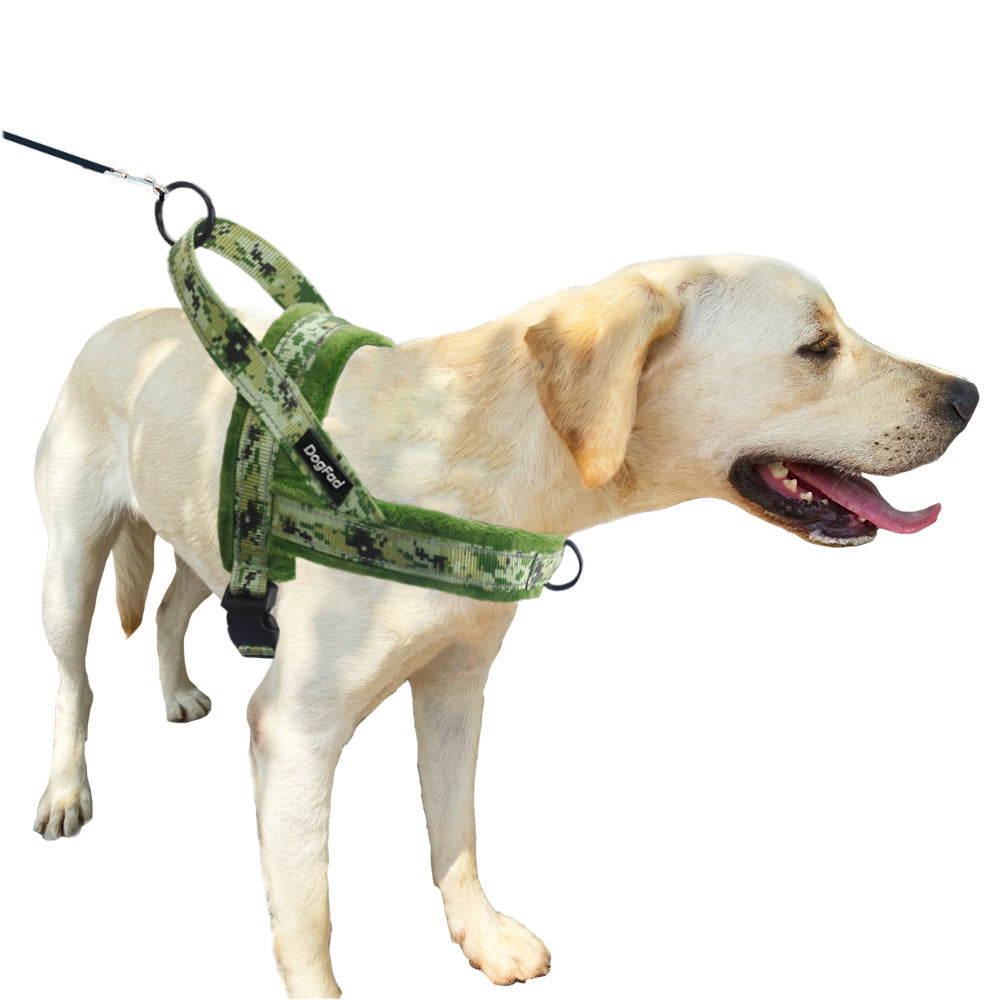 HKM-412627 Adjustable Pet Chest Strap with Comfort Lining and Leash in Various Colors