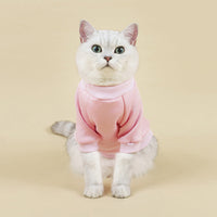 HKM-412691 Breathable Velvet Dog Sweater in Blue, Red, Pink & Light Gray, Sizes XS-XL
