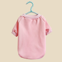 HKM-412691 Breathable Velvet Dog Sweater in Blue, Red, Pink & Light Gray, Sizes XS-XL