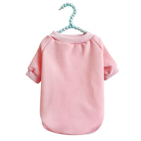 HKM-412691 Breathable Velvet Dog Sweater in Blue, Red, Pink & Light Gray, Sizes XS-XL