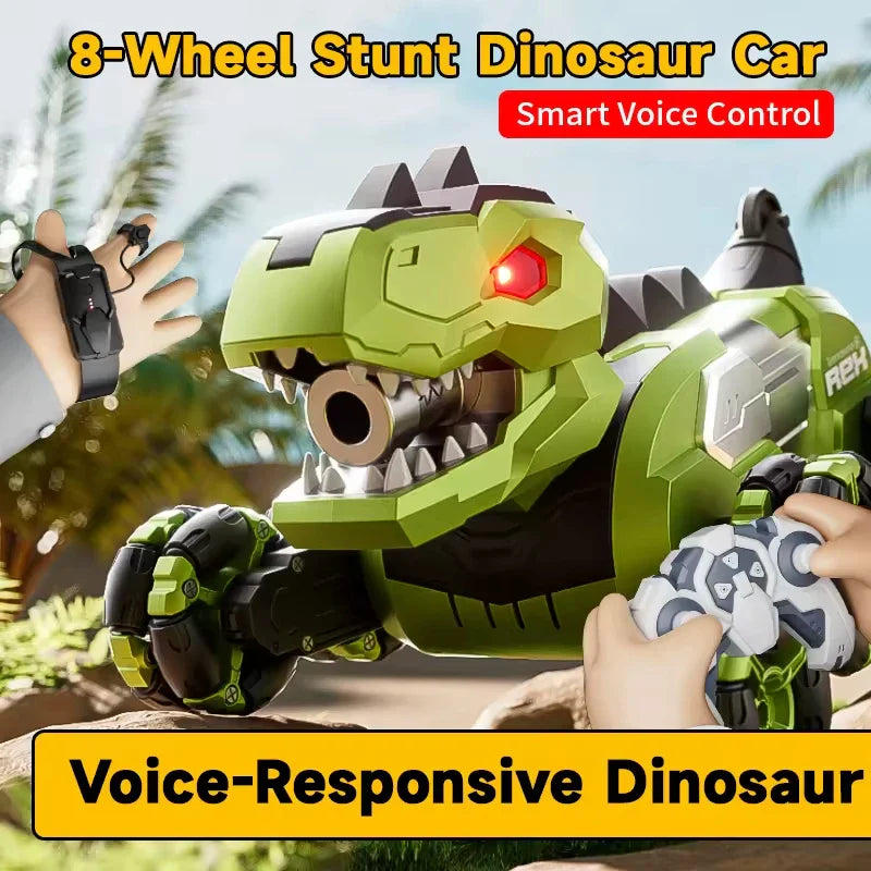 HKM-412691 Eight-Wheel Remote-Controlled Stunt Car with Smart Voice and Gesture Control for Children