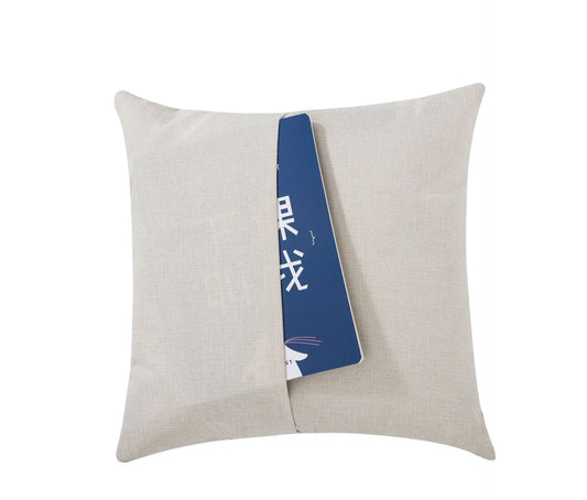 HKM-412819 Modern Cotton and Linen Cushion Cover with Pocket for Living Space
