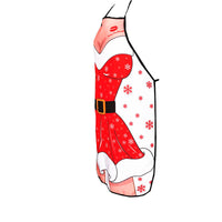 HKM-412883 Festive Women's Christmas Apron in Polyester - 47x70 cm, Lightweight Design, One Piece