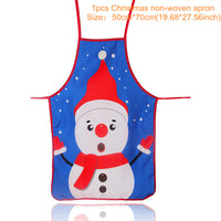 HKM-412883 Festive Women's Christmas Apron in Polyester - 47x70 cm, Lightweight Design, One Piece