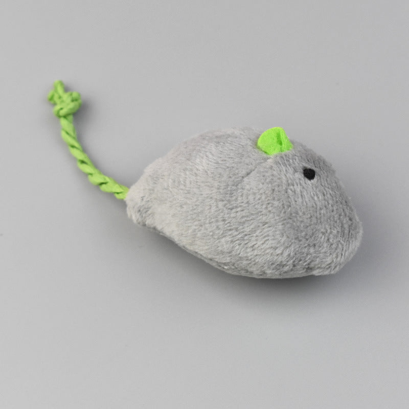 HKM-412883 Herbal Plush Mouse Cat Teaser Toy