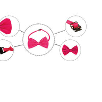 HKM-412947 Cute Multi-Color Bow Tie Pet Lead for Dogs and Cats - Stylish Cloth Accessory