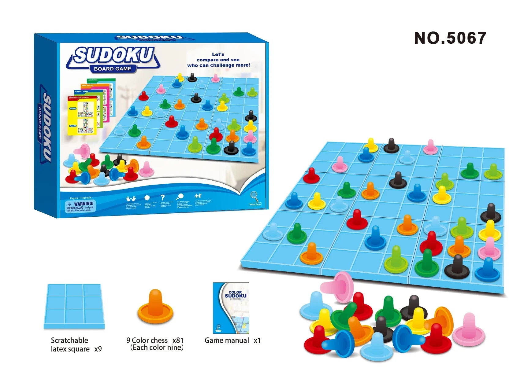 HKM-413011 Colorful Sudoku Maze Educational Game for Kids 3+ - Develops Spatial and Cognitive Skills