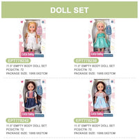 HKM-413075 Cute 4.5 Inch Rubber Girl Doll for Pretend Play with Pet House, Ages 0-24 Months