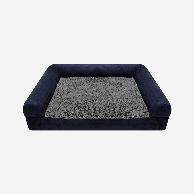 HKM-413075 Waterproof Removable Suede Cotton Fleece Kennel with Deep Sleep Comfort – Multiple Sizes Available