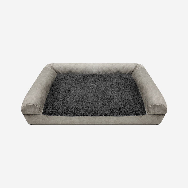 HKM-413075 Waterproof Removable Suede Cotton Fleece Kennel with Deep Sleep Comfort – Multiple Sizes Available