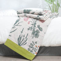 HKM-413267 Jungle Print Cotton Gauze Towel Blanket – Two Sizes Available