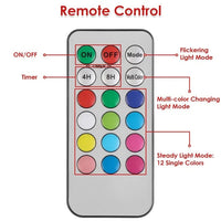 HKM-413395 Christmas Flameless LED Candles Set with Remote, Timer, and 3 Lighting Modes - Deer Flickering Pillar Lights