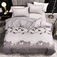 HKM-413587 Three-Piece Bedding Set with Plain Quilt Cover and Pillowcase, 210x210cm Quilt, 50x70cm Pillowcase, Available in Various Colors