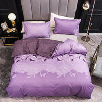 HKM-413587 Three-Piece Bedding Set with Plain Quilt Cover and Pillowcase, 210x210cm Quilt, 50x70cm Pillowcase, Available in Various Colors