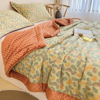 HKM-413587 Washed Cotton and Linen Velvet Summer Quilt - Multiple Sizes Available