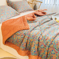 HKM-413587 Washed Cotton and Linen Velvet Summer Quilt - Multiple Sizes Available