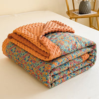 HKM-413587 Washed Cotton and Linen Velvet Summer Quilt - Multiple Sizes Available
