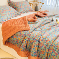 HKM-413587 Washed Cotton and Linen Velvet Summer Quilt - Multiple Sizes Available