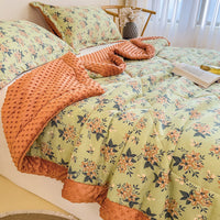 HKM-413587 Washed Cotton and Linen Velvet Summer Quilt - Multiple Sizes Available