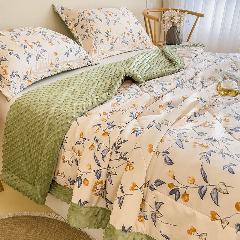 HKM-413587 Washed Cotton and Linen Velvet Summer Quilt - Multiple Sizes Available