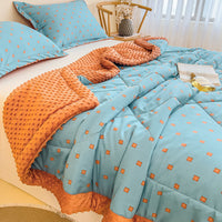 HKM-413587 Washed Cotton and Linen Velvet Summer Quilt - Multiple Sizes Available