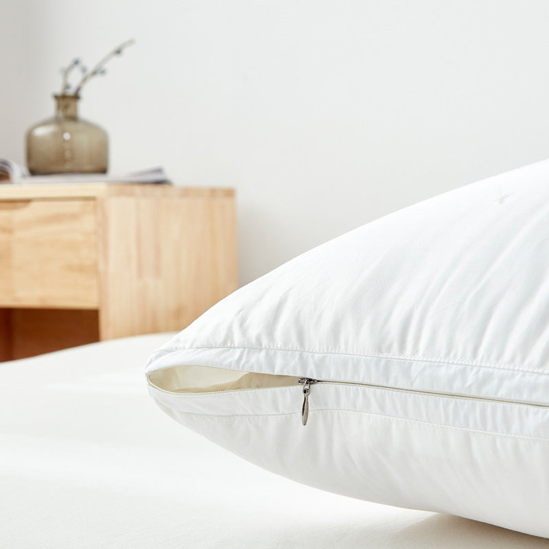 HKM-413715 Adjustable Household Pillow in White - 48x74CM, Ideal for Quilting Comfort