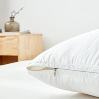 HKM-413715 Adjustable Household Pillow in White - 48x74CM, Ideal for Quilting Comfort