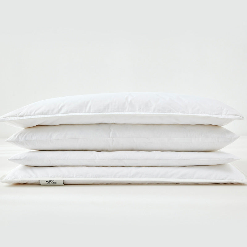 HKM-413715 Adjustable Household Pillow in White - 48x74CM, Ideal for Quilting Comfort