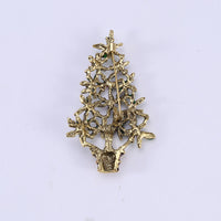 HKM-413715 Christmas Tree Alloy Drip Brooch for Women's Fashion Accessories