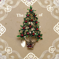 HKM-413715 Christmas Tree Alloy Drip Brooch for Women's Fashion Accessories
