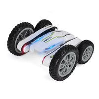 HKM-413843 Remote Control Stunt Car with 360° Rotation and Cool Lighting for Kids, Electric Double-Sided Design