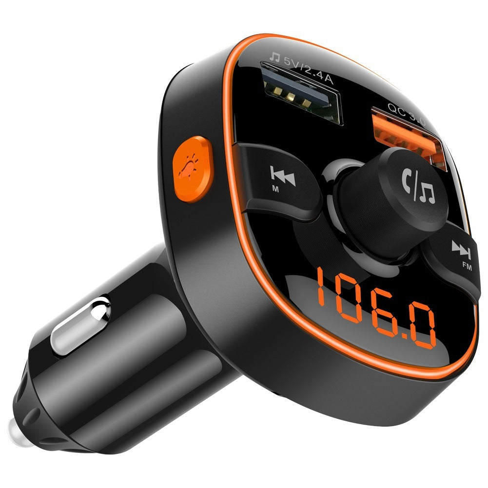 HKM-414099 Bluetooth MP3 Player Car FM Transmitter with Fast Charging and Dual USB Ports