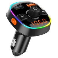 HKM-414099 Bluetooth MP3 Player Car FM Transmitter with Fast Charging and Dual USB Ports