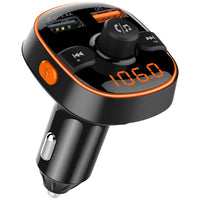 HKM-414099 Bluetooth MP3 Player Car FM Transmitter with Fast Charging and Dual USB Ports